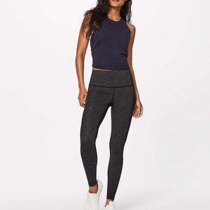 Lululemon Wunder Under Hi-Rise Tight (Brushed 28") Heathered Black - 6 - NWT